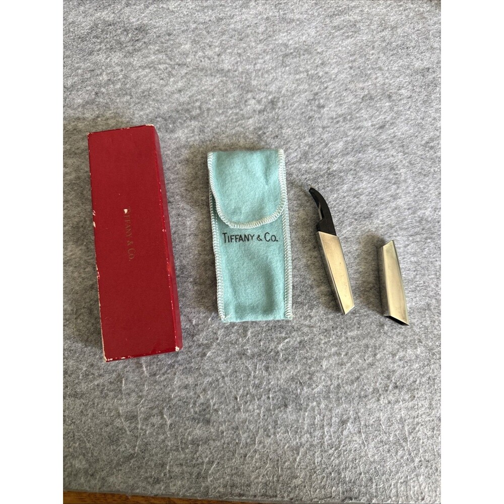 Rare Tiffany & Co Sterling Silver Seam Ripper In Original  Blue Pouch & Box MINT